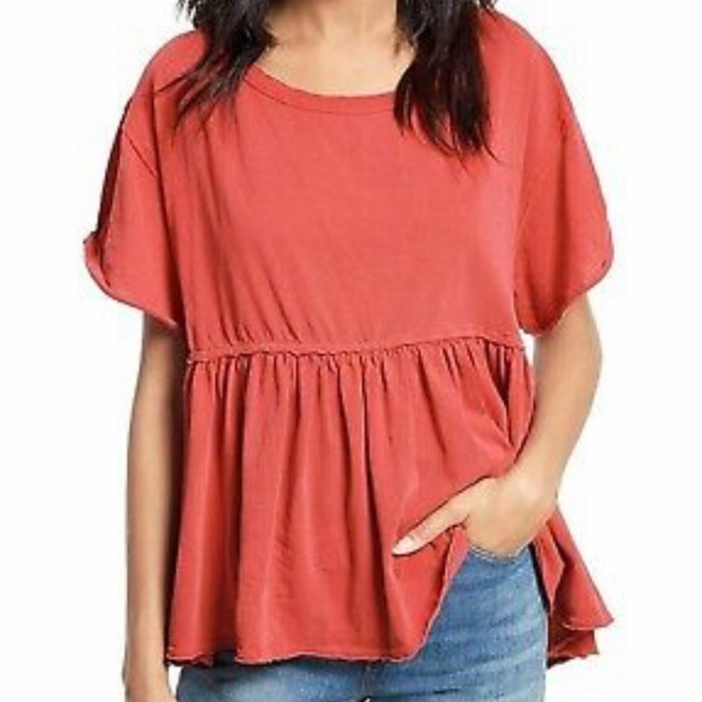 Free People Peplum Tulip Top